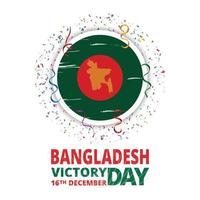 16 december Bangladesh zege dag banier of zege dag vector