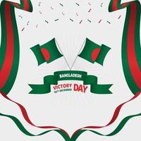 16 december Bangladesh zege dag banier of zege dag vector