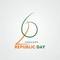 26 januari Indië republiek dag 74e viering sociaal media post vector