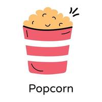 trendy popcornconcepten vector