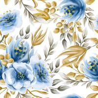 aquarel bloemen naadloos patroon vector