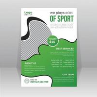 sport, spel wedstrijd folder, poster sjabloon vector