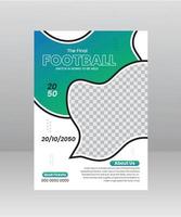 laatste Amerikaans voetbal wedstrijd folder sport- poster sjabloon vector