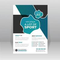 sport, spel wedstrijd folder, poster sjabloon vector