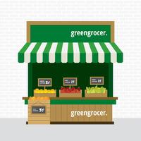 Groenteboerconcessie Gratis Vector