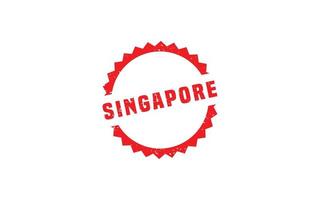 Singapore postzegel rubber met grunge stijl Aan wit achtergrond vector