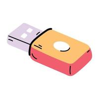 trendy usb-concepten vector