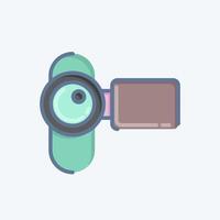 icoon film camera. verwant naar fotografie symbool. grappig stijl. gemakkelijk ontwerp bewerkbaar. gemakkelijk illustratie vector