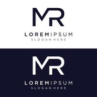 luxe Dhr , rm , m , r brief logo met een elegant, modern en uniek monogram. logo voor bedrijf kaart , bedrijf , merk , bedrijf. vector