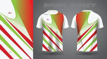 rood groen overhemd sport Jersey ontwerp vector