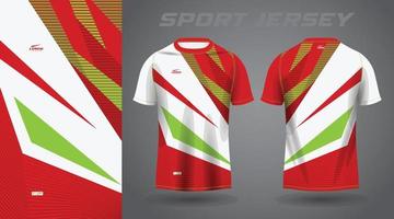 rood groen overhemd sport Jersey ontwerp vector