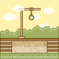 Gallows vectorillustratie vector