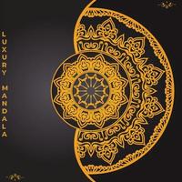 luxe sier- mandala ontwerp achtergrond met arabesk patroon Arabisch Islamitisch oosten- stijl vector