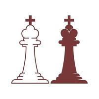 schaak icoon logo ontwerp vector