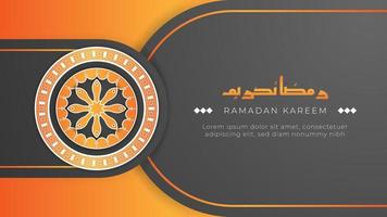elegant Ramadan groet kaart achtergrond met mandala vector