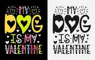 valentijnsdag t overhemd ontwerp, valentijnsdag typografie overhemden, kleur Valentijn t overhemd vector