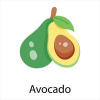 trendy avocado concepten vector