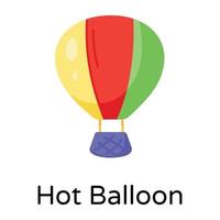 trendy hete ballon vector