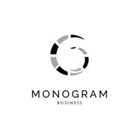 eerste brief g monogram icoon logo ontwerp sjabloon vector