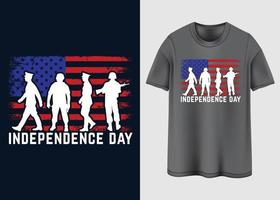 gelukkig onafhankelijkheidsdag t-shirtontwerp vector