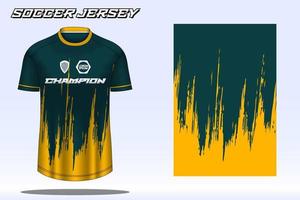 voetbal Jersey sport t-shirt ontwerp mockup voor Amerikaans voetbal club vector