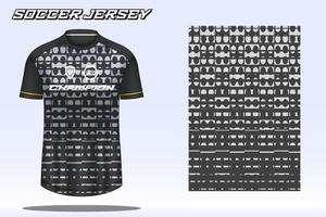 voetbal Jersey sport t-shirt ontwerp mockup voor Amerikaans voetbal club vector