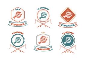 Bot Fish Badge Vector Collection