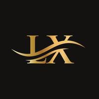 lx brief gekoppeld logo voor bedrijf en bedrijf identiteit. eerste brief lx logo vector sjabloon