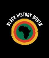zwart geschiedenis maand logo illustratie ontwerp vector