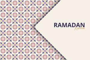 ramadan kareem met arabische ornamentachtergrond vector
