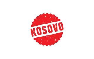 Kosovo postzegel rubber met grunge stijl Aan wit achtergrond vector