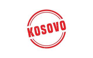 Kosovo postzegel rubber met grunge stijl Aan wit achtergrond vector