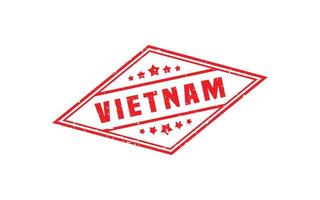 Vietnam postzegel rubber met grunge stijl Aan wit achtergrond vector