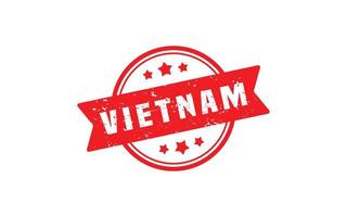 Vietnam postzegel rubber met grunge stijl Aan wit achtergrond vector