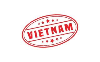Vietnam postzegel rubber met grunge stijl Aan wit achtergrond vector