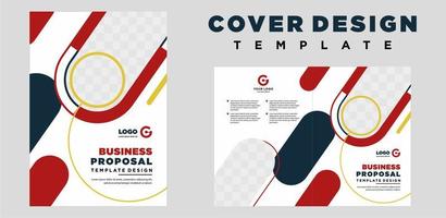 bedrijf profiel Hoes sjabloon lay-out ontwerp of brochure Hoes sjabloon ontwerp vector