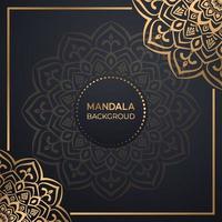 luxe arabesk sier- mandala achtergrond ontwerp sjabloon vector