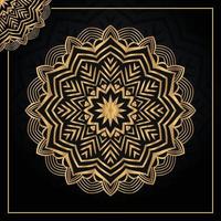 luxe arabesk mandala achtergrond met Islamitisch stijl vector