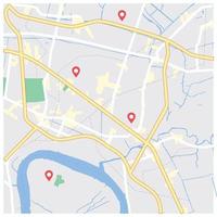 stadsplattegrond voor elke vorm van digitale infografiek en gedrukte publicatie. vector