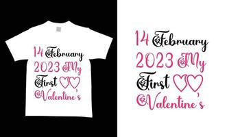 Valentijn t-shirt ontwerp Sjablonen vector