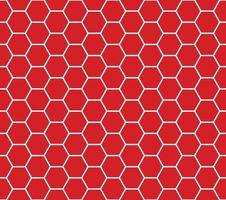 rood naadloos honingraat patroon vector