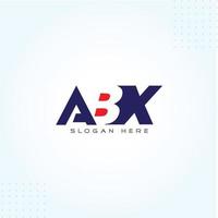 abx logo sjabloon in modern creatief minimaal stijl vector ontwerp