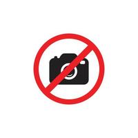 Nee camera icoon, Nee afbeelding symbool vector illustratie