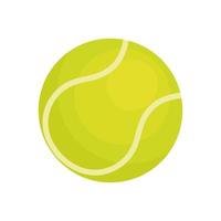 tennis bal geïsoleerd Aan wit achtergrond. vector illustratie.