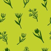 naadloos patroon met bloemen en planten. vector illustratie.