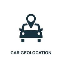 auto geolocatie icoon. gemakkelijk element van auto delen verzameling. creatief auto geolocatie icoon voor web ontwerp, Sjablonen, infographics en meer vector