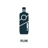 rum icoon van Australië verzameling. gemakkelijk lijn rum icoon voor Sjablonen, web ontwerp en infographics vector