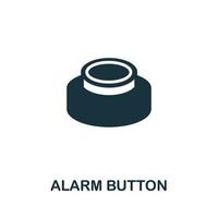alarm knop icoon. gemakkelijk element van digitaal Gezondheid verzameling. creatief alarm knop icoon voor web ontwerp, Sjablonen, infographics en meer vector