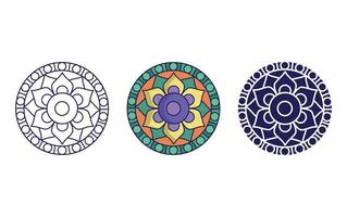 mandala icoon ontwerp, meetkundig ornament vector