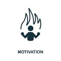 motivatie icoon. gemakkelijk element van bedrijf beheer verzameling. creatief motivatie icoon voor web ontwerp, Sjablonen, infographics en meer vector